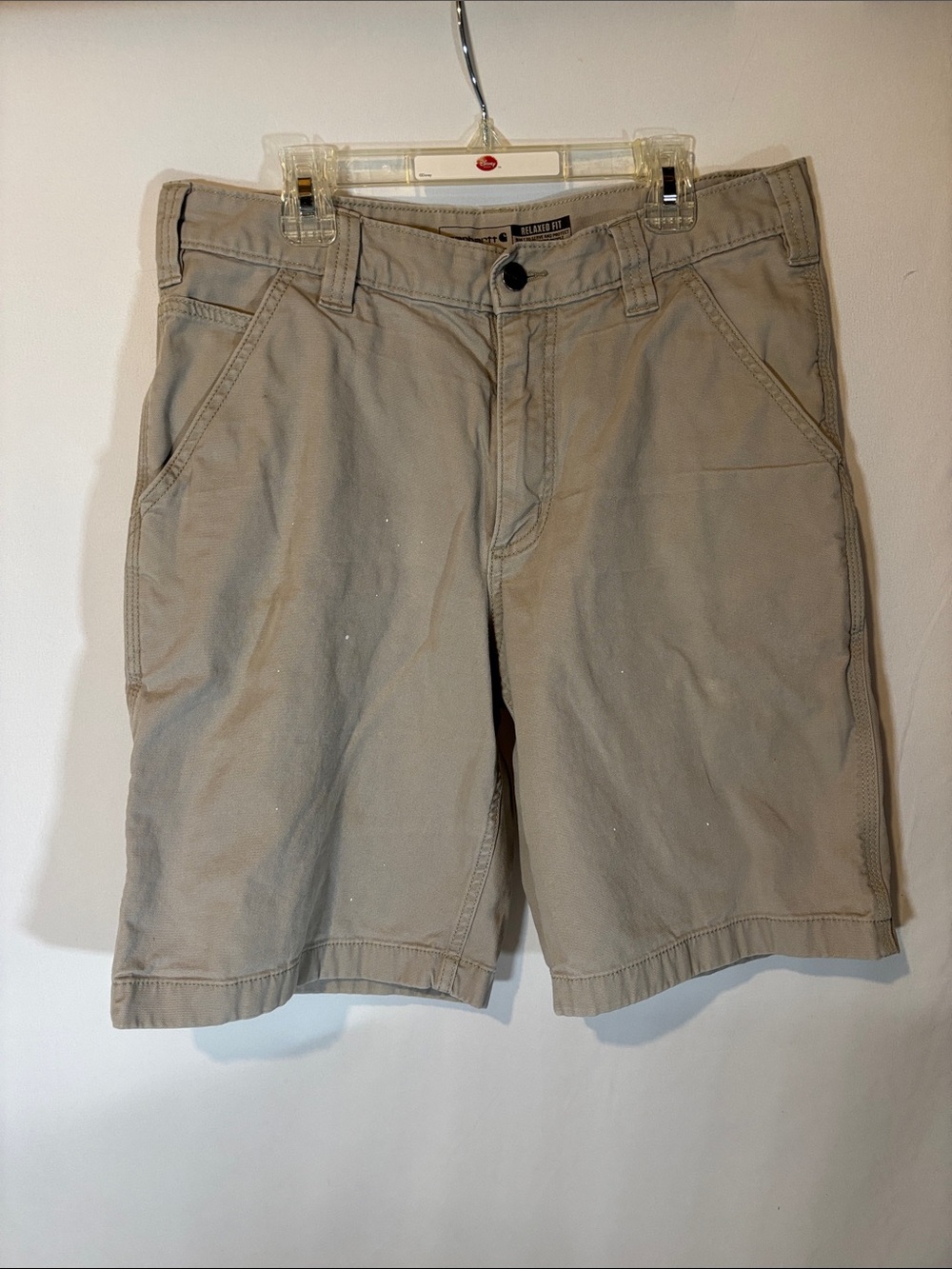Carhartt Men's Flat Front Shorts in Khaki/Tan